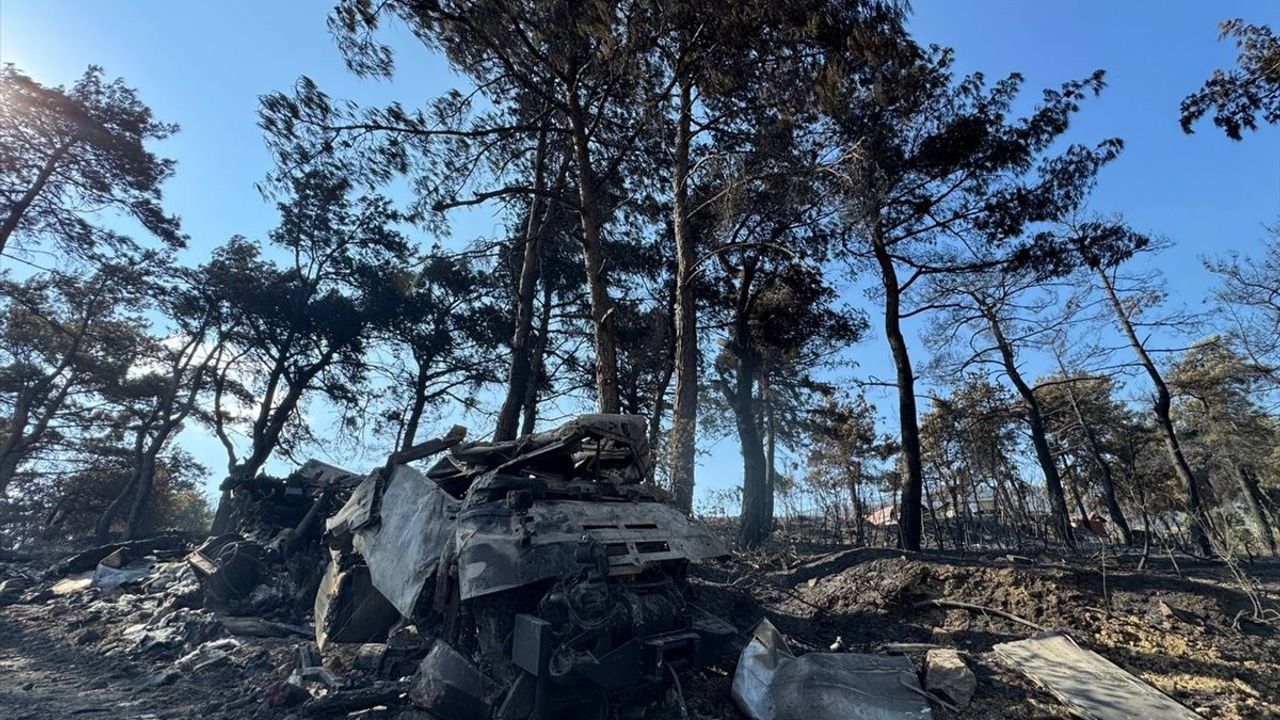 Çanakkale'deki yangına müdahale 2. gününde devam ediyor
