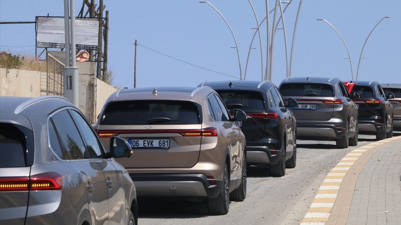 Çankırı'da 60 araçla Türkiye'nin en uzun TOGG konvoyu düzenlendi