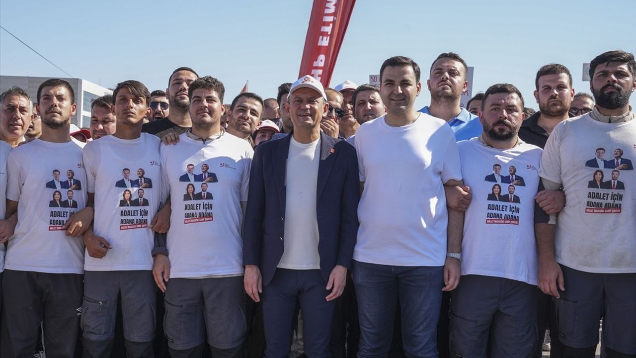 CHP Genel Başkanı Özgür Özel, 'Adana'dan Silivri'ye Özgürlük Yürüyüşü'ne Katıldı
