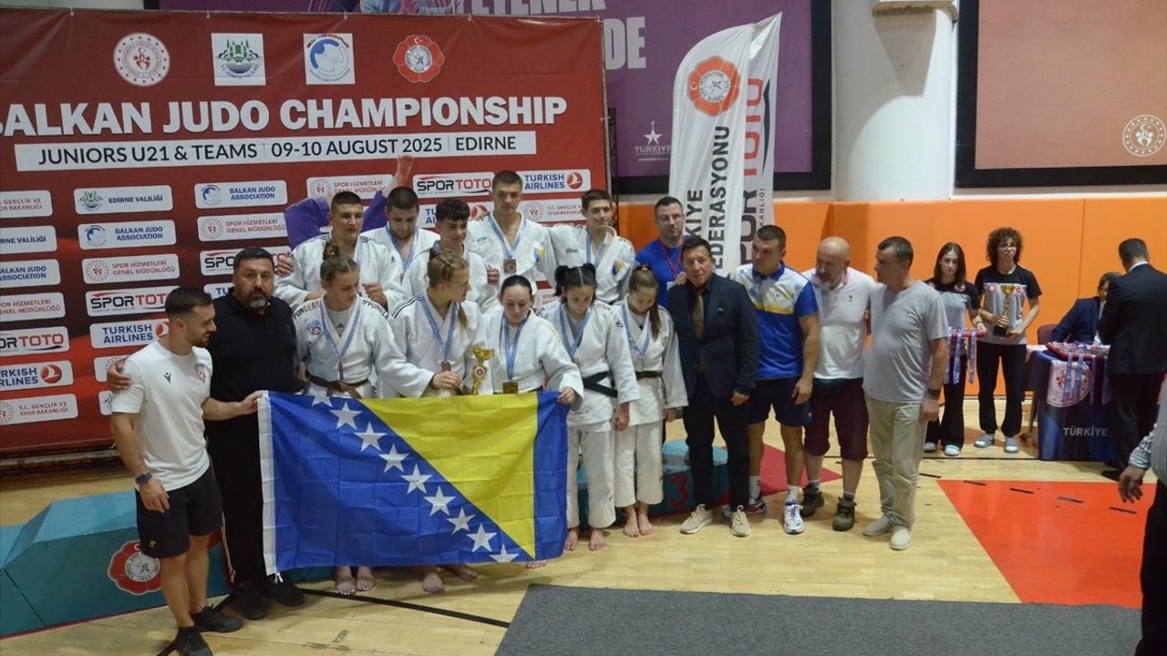 Edirne'de 21. Yaş Altı Balkan Judo Şampiyonası Sona Erici
