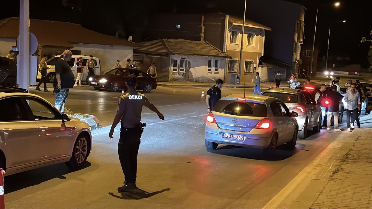 Edirne'de Alkollü Sürücü Polis Kontrol Noktasında Yakalandı