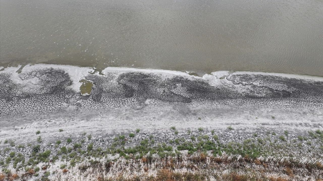 Edirne'de Demirhanlı Göleti kuraklık nedeniyle tükenme noktasında