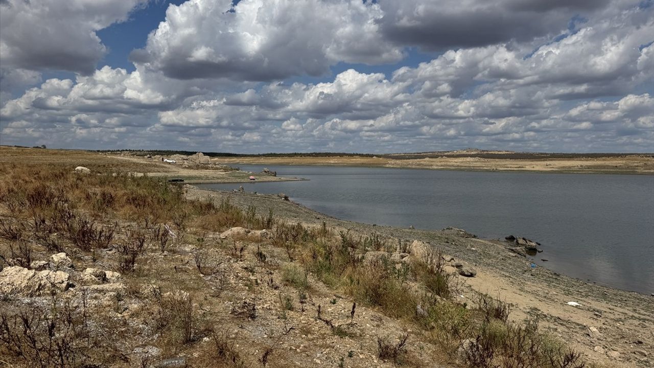 Edirne Süloğlu Barajı'nda su seviyesi kuraklık nedeniyle yüzde 20'ye düştü