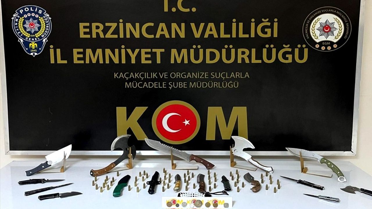 Erzincan'da tarihi eser kaçakçılığı operasyonu: 2 şüpheli gözaltında