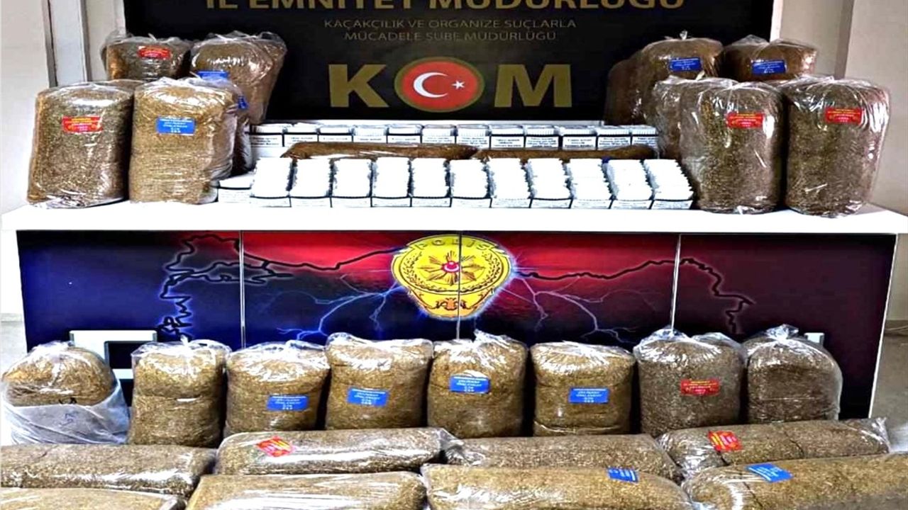 Erzincan'da tütün ve sigara kaçakçılığı operasyonu: 1 şüpheli gözaltında