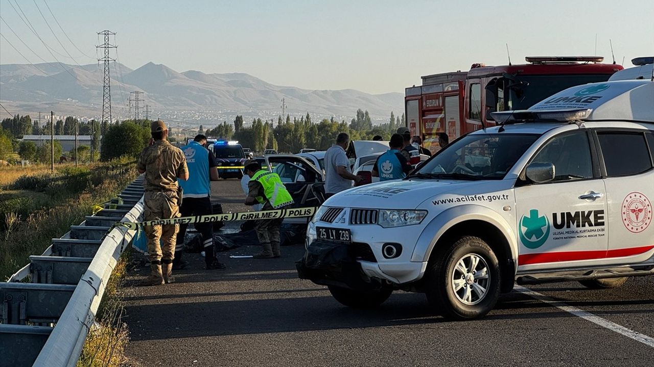 Erzurum-Tortum kara yolunda kaza: 4 kişi hayatını kaybetti