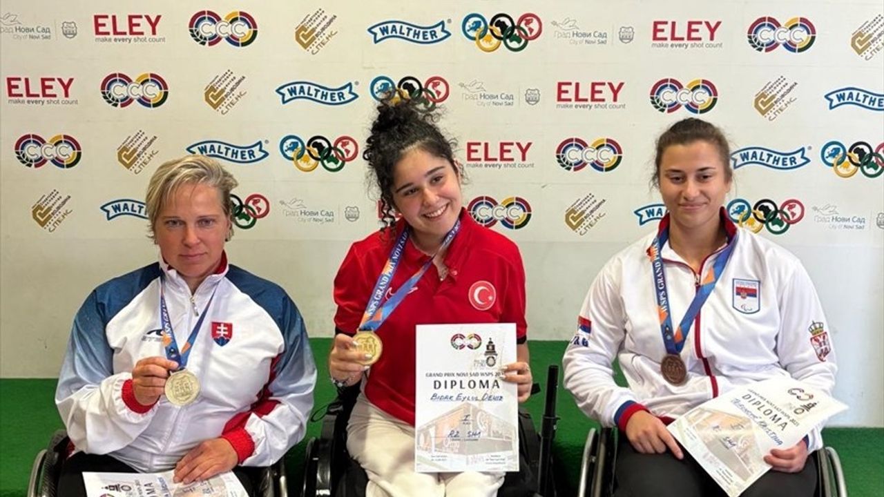 Eylül Deniz Bıdak, Novi Sad'da WSPS Para Atıcılık Grand Prix'sinde altın madalya ve Türkiye rekoru kırdı