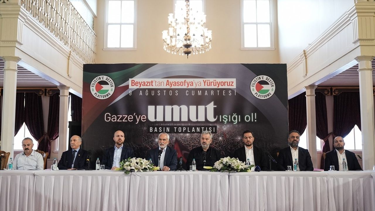 Filistin'e Destek Platformu 9 Ağustos'ta Gazze İçin Yürüyüş Düzenleyecek