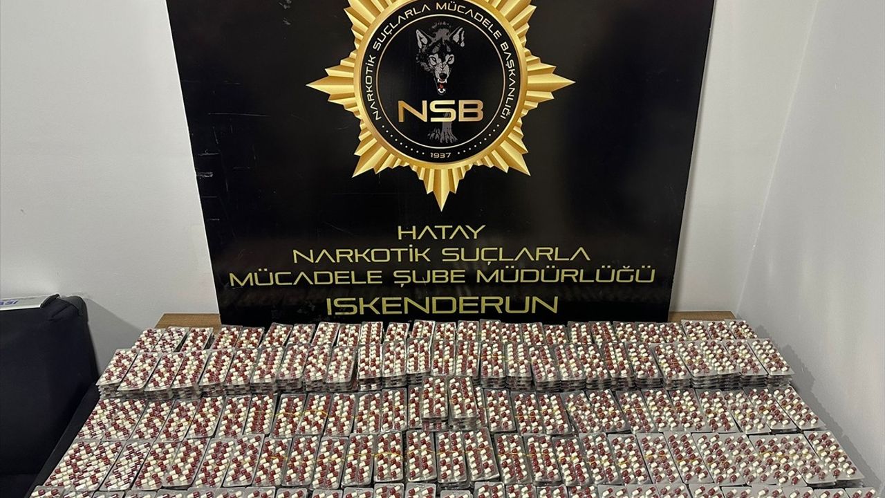 Hatay'da 16 Bin 744 Uyuşturucu Hap Ele Geçirildi