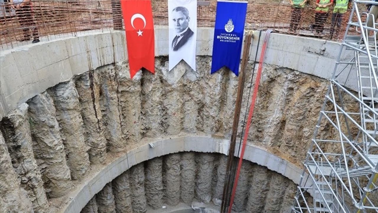 Ihlamurdere Havzası Dolmabahçe Yağmur Suyu Tüneli için kazı çalışmaları başladı