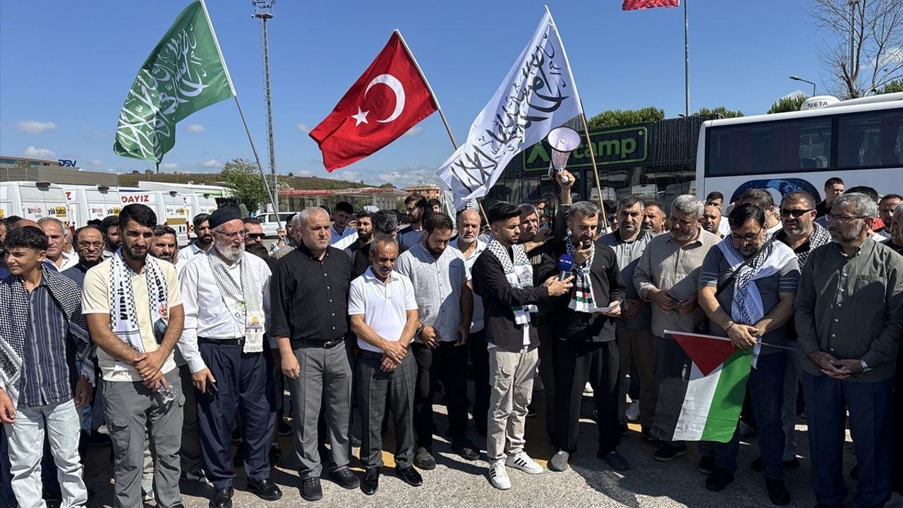 İstanbul'dan Gazze'ye Destek Yürüyüşü İçin Ankara'ya Hareket