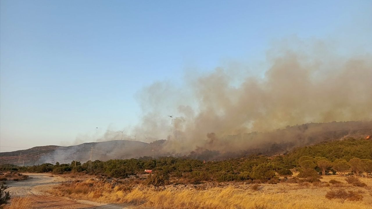 İzmir'de Urla Yangını Kontrol Altına Alındı