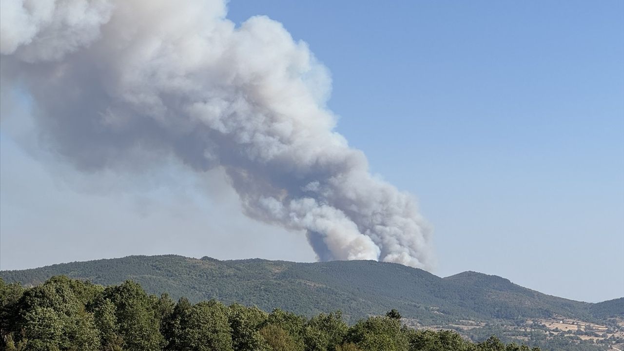Karabük'te Eflani Saraycık Köyü yakınlarında orman yangını — müdahale sürüyor