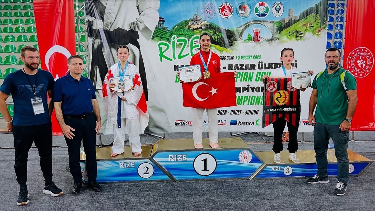 Karadeniz ve Hazar Ülkeleri Karate Şampiyonası Rize'de Tamamlandı