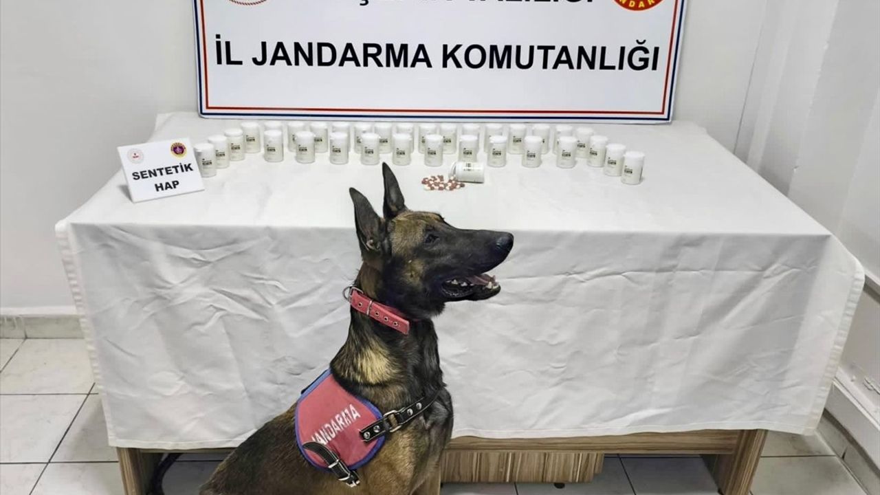 Kırşehir'de uyuşturucu operasyonu: 1.823 sentetik hap ele geçirildi, 2 zanlı tutuklandı