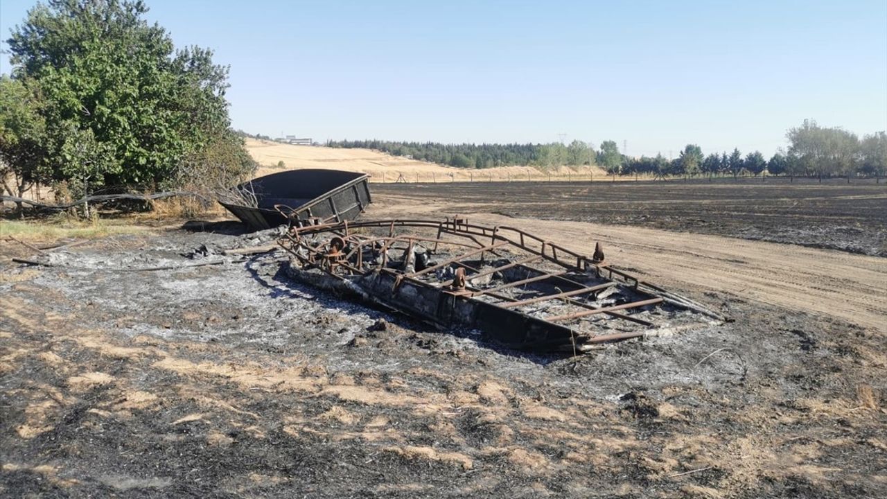 Lüleburgaz'da Anız Yangını: Yangında Emlak ve Tarım Zarar Gördü