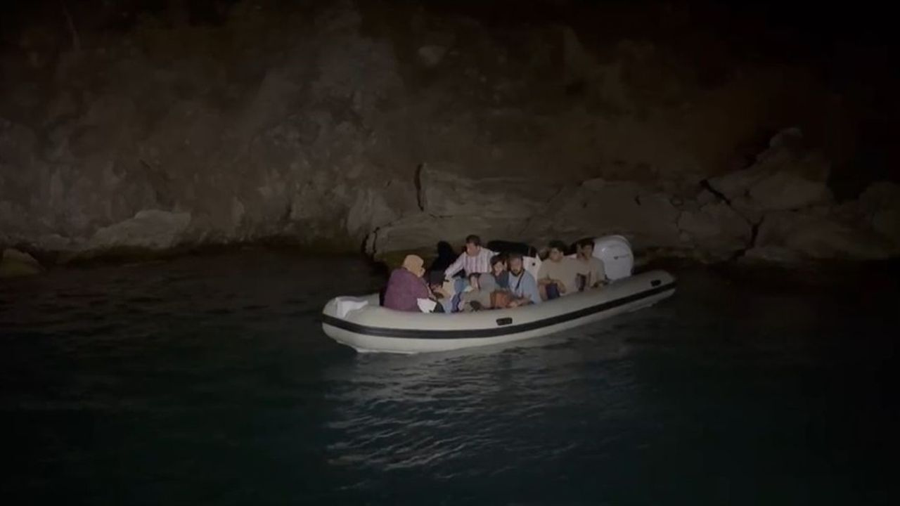 Marmaris Açıklarında 45 Düzensiz Göçmen Yakalandı