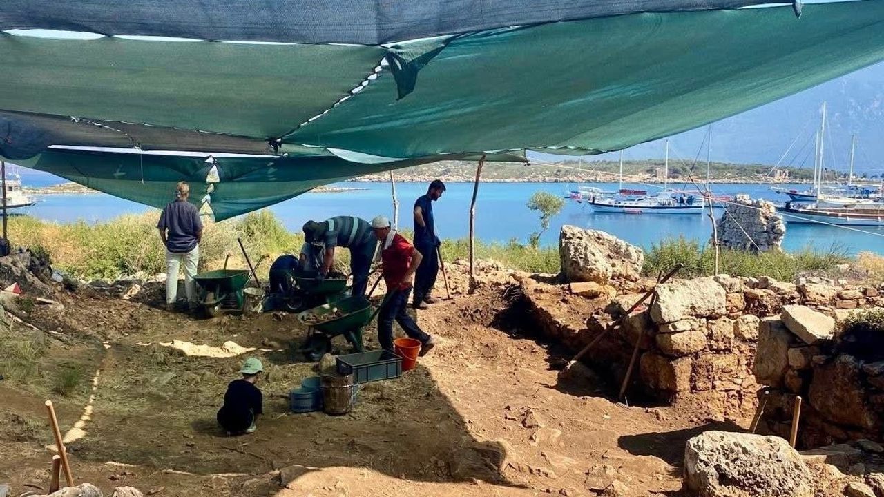 Marmaris'te Kedreai Antik Kenti'nde 2025 kazıları sürüyor