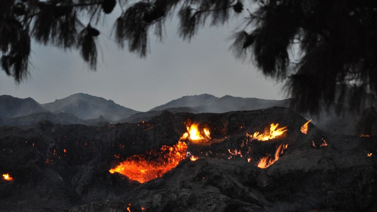 Mersin Anamur'daki orman yangınının enerjisi havadan ve karadan müdahaleyle düşürüldü