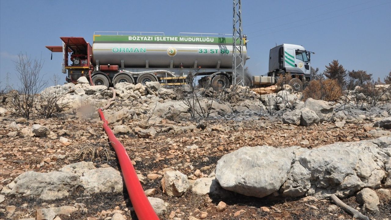 Mersin Silifke'de Orman Yangını Sonrası Bahçe Havuzları Yeniden Dolduruldu