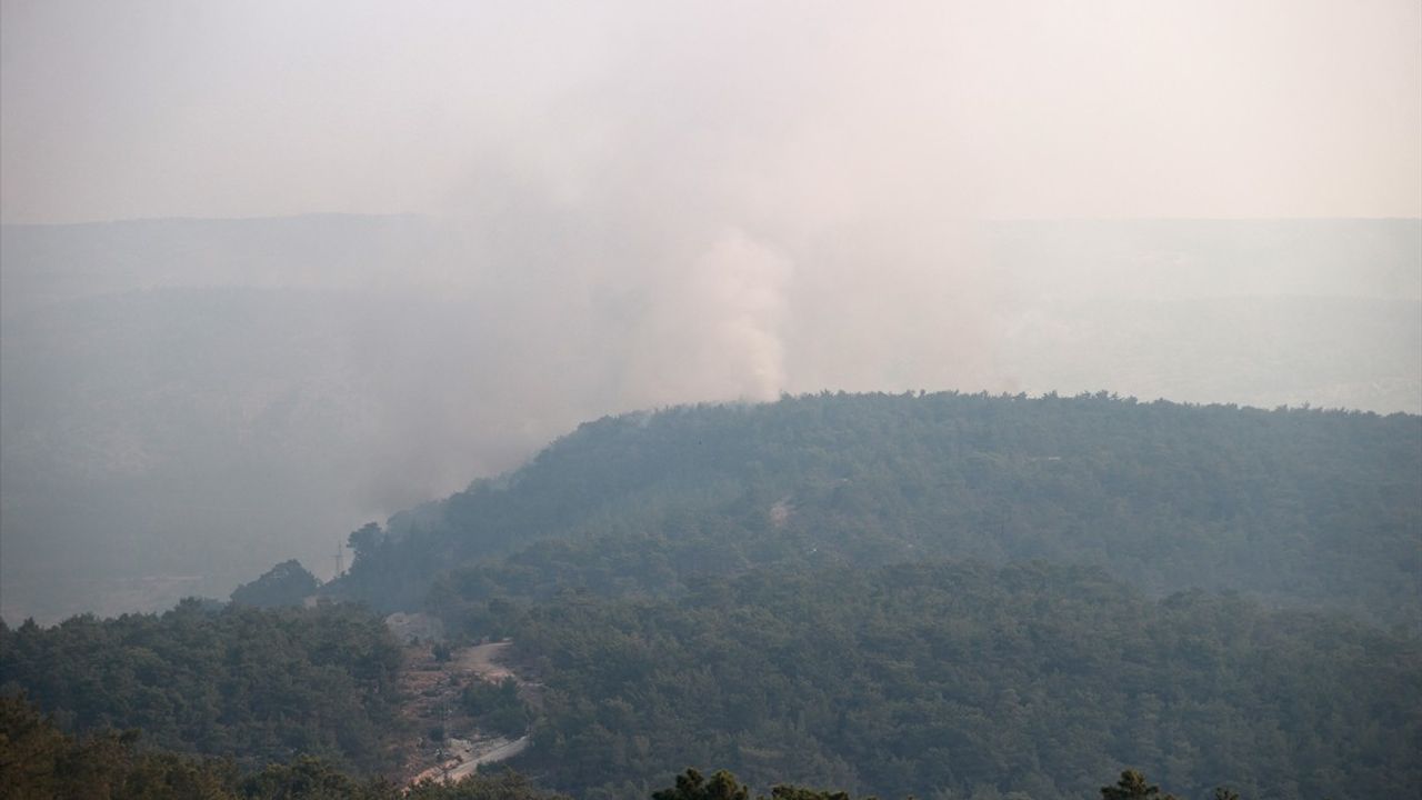 Mersin Silifke'de Orman Yangınına Havadan ve Karadan Müdahale Sürüyor