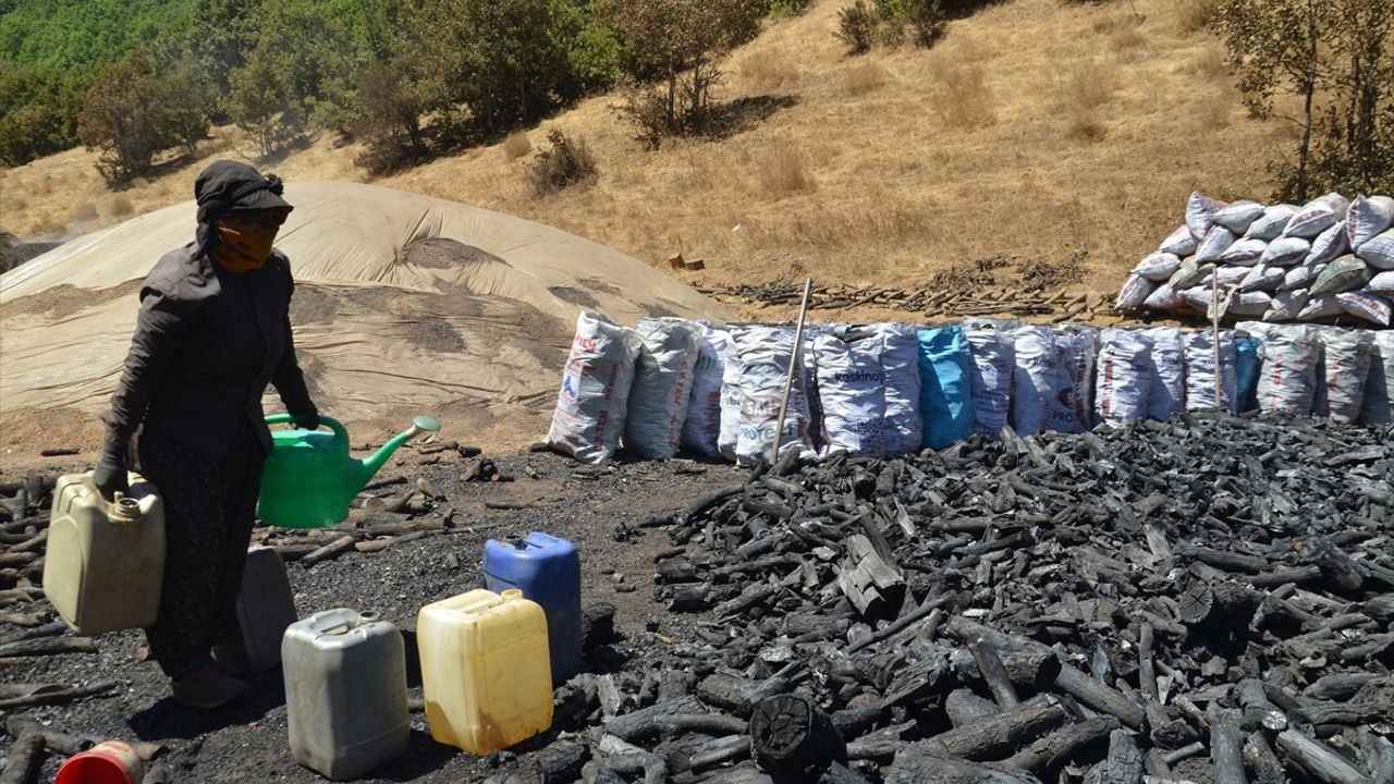 Muş'ta meşe mangal kömürü üretimi: 12 ailenin zorlu sezonu