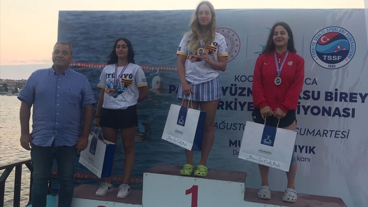 Paletli Yüzme Açık Su Bireysel Türkiye Şampiyonası Kocaeli'de tamamlandı