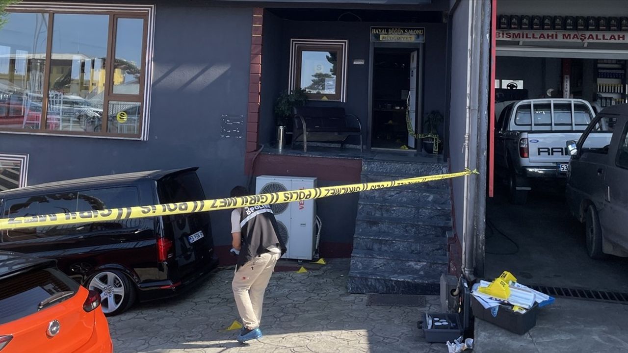 Rize'de düğün salonunda silahlı kavga: 4 kişi yaralandı