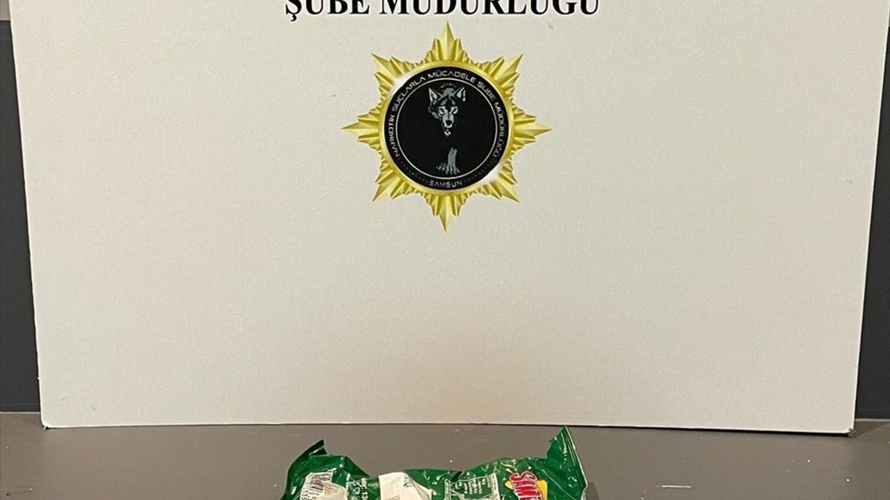 Samsun'da gitar çantasında cips paketine gizlenmiş 40,40 gram sentetik uyuşturucu ele geçirildi