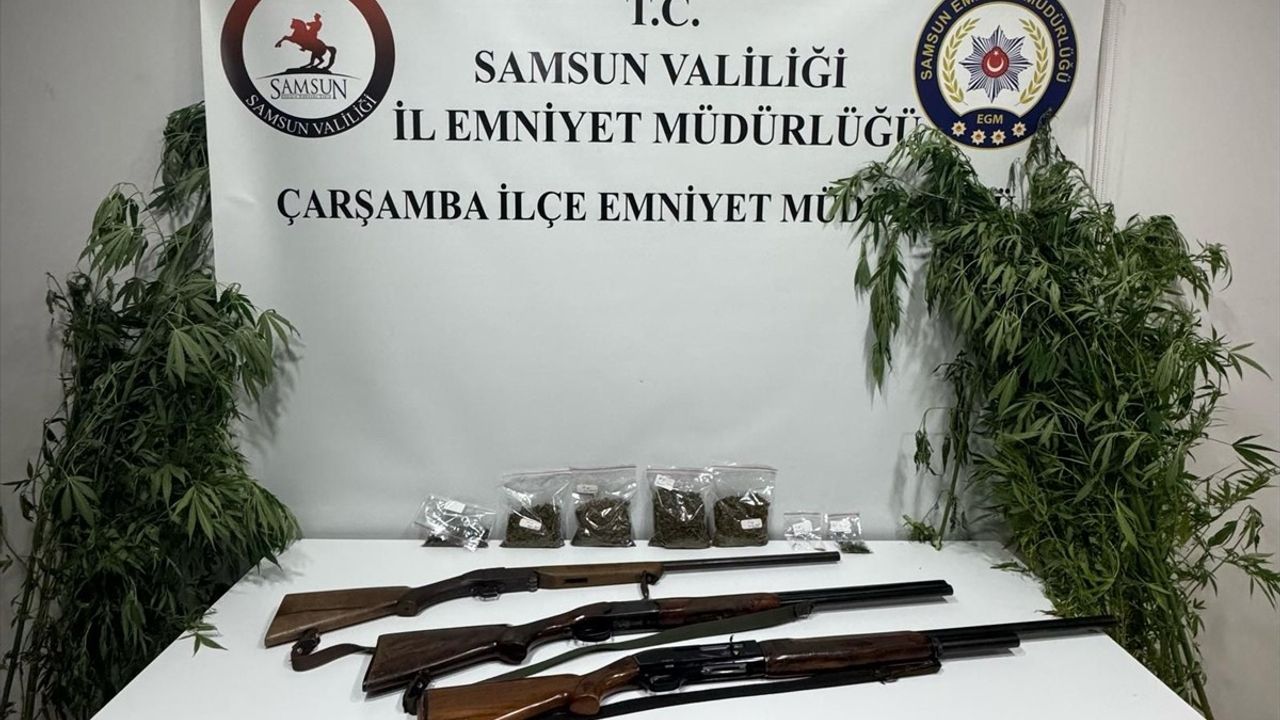 Samsun'da Uyuşturucu ve Silah Operasyonunda İki Şüpheli Yakalandı