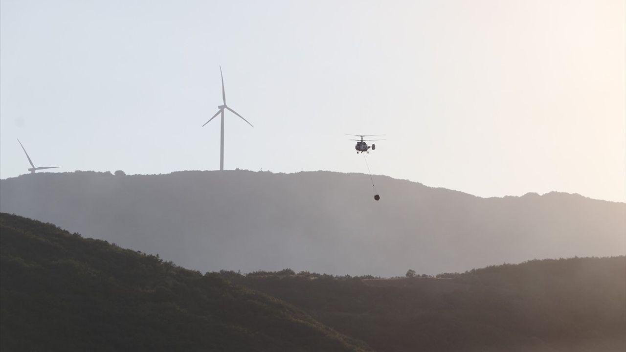 Şarköy'de Orman Yangınına Hızla Müdahale Ediliyor