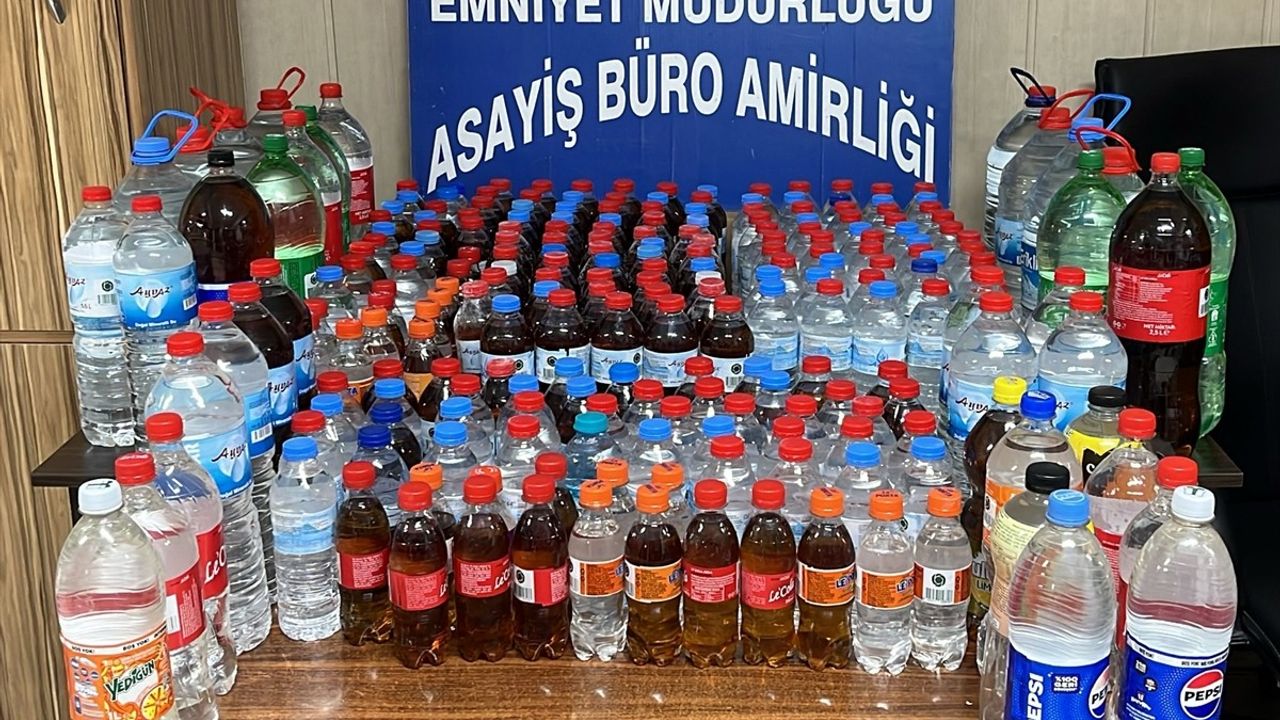 Tokat Niksar'da 178 litre sahte alkol ele geçirildi: 1 gözaltı