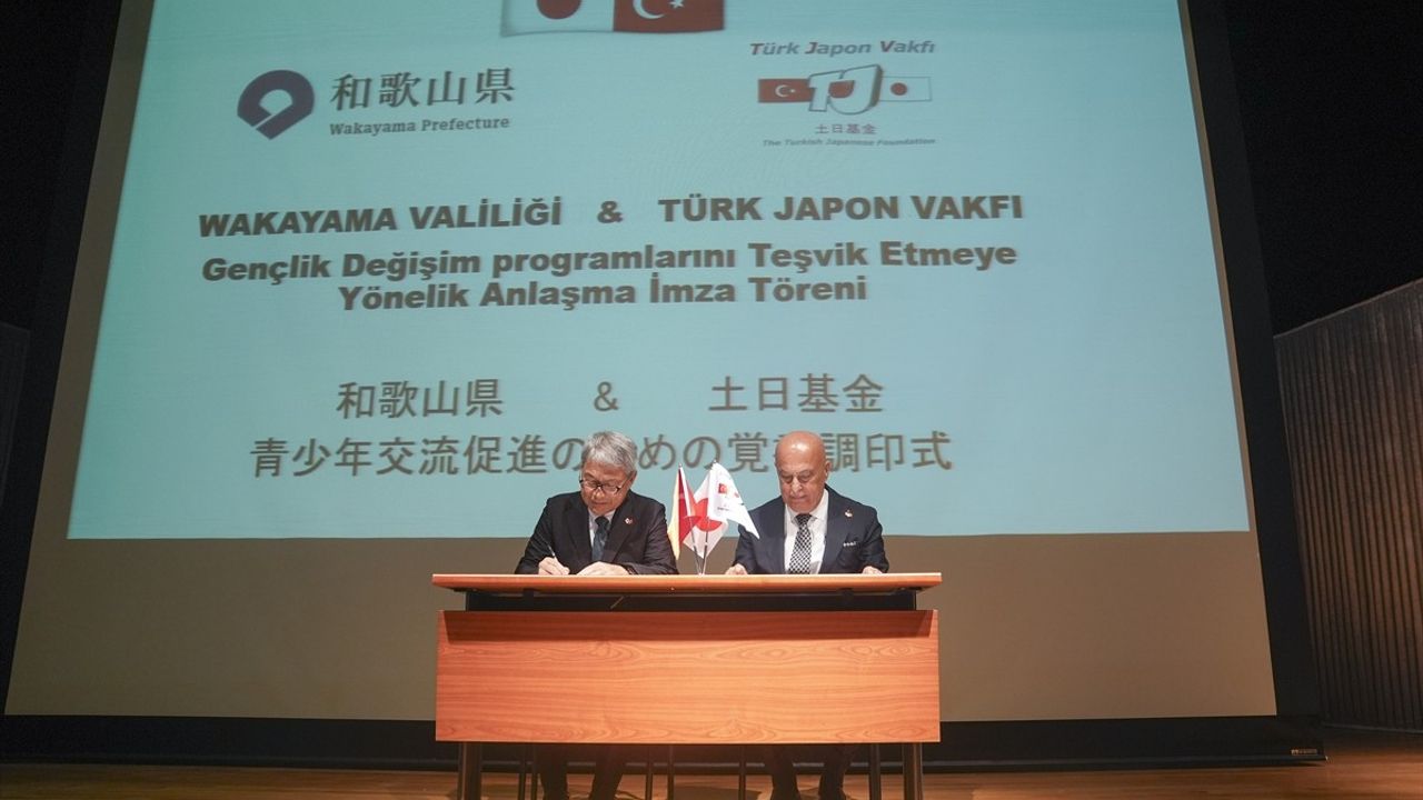 Türk Japon Vakfı ve Wakayama Valiliği Afet Önlemleri İçin İşbirliği Anlaşması İmzaladı