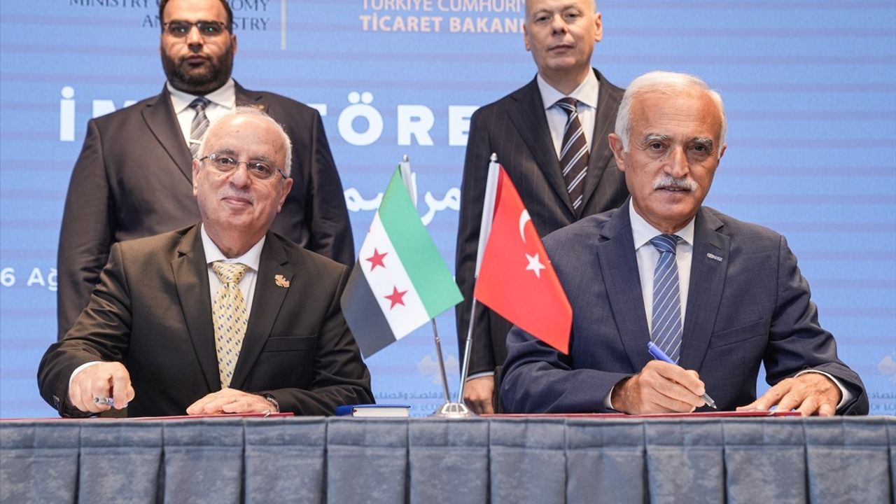 Türkiye ve Suriye Arasında Mutabakat Zaptı İmza Töreni Gerçekleşti