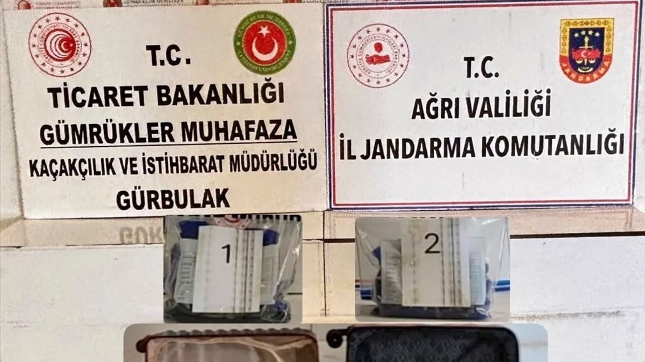 Ağrı'da Gürbulak Gümrük Kapısı'nda valiz içinde 4 litre 322 ml sentetik uyuşturucu ele geçirildi