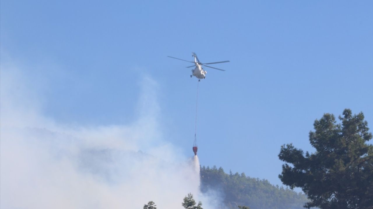 Alanya'da orman yangını: Havadan ve karadan yoğun müdahale, yaklaşık 100 ev tahliye edildi