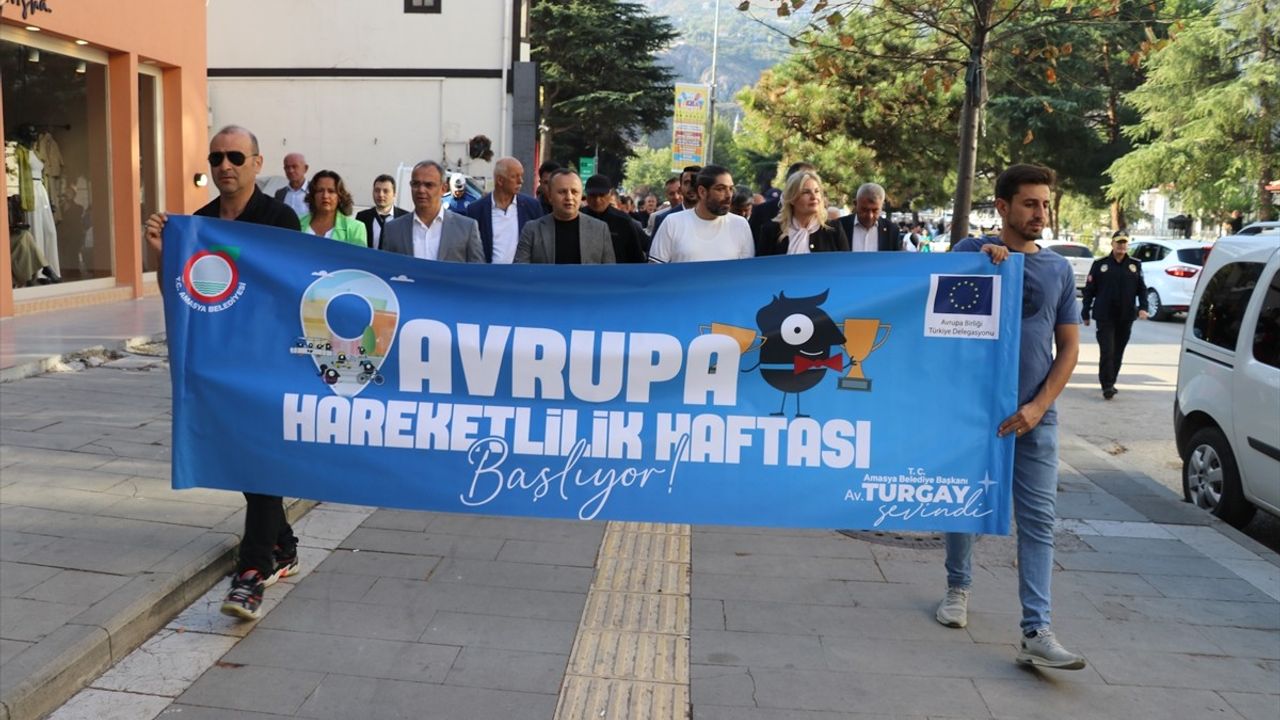 Amasya'da Avrupa Hareketlilik Haftası 'sessiz yürüyüş'le başladı
