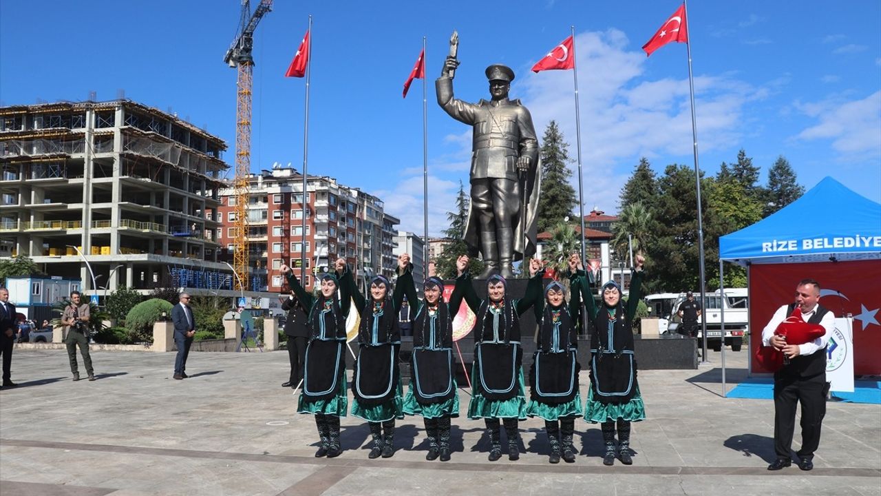 Atatürk'ün Rize'ye Gelişinin 101. Yılı Törenle Anıldı