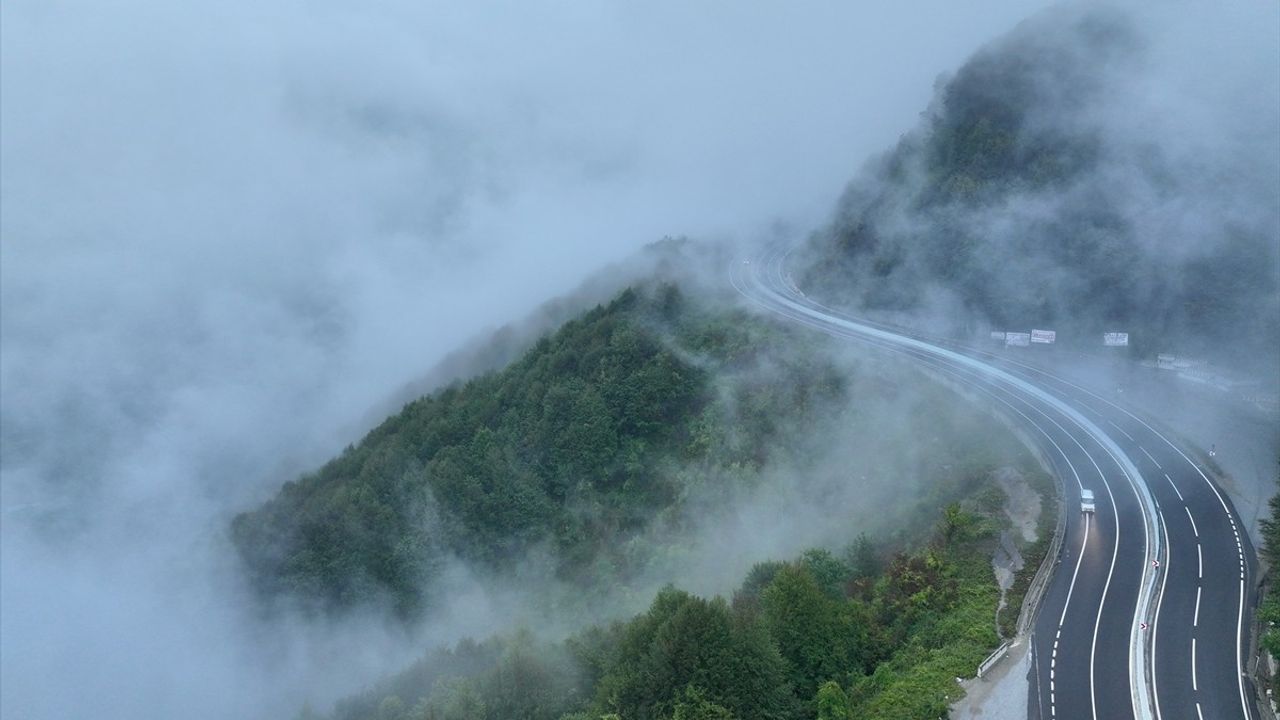 Bolu Dağı'nda sis ve sağanak D-100 ulaşımını etkiledi: Görüş yer yer 35 metreye düştü