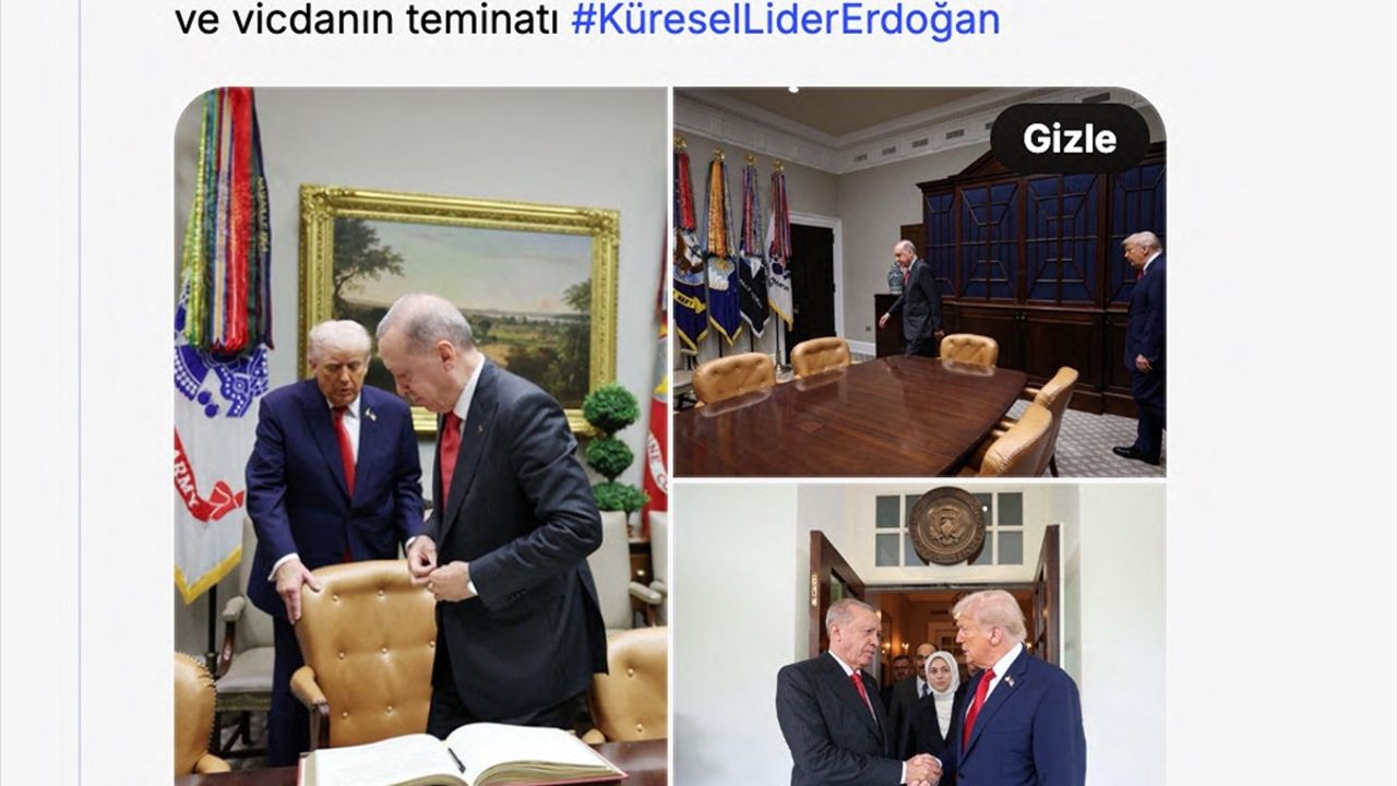 Cevdet Yılmaz'dan Erdoğan'ın Beyaz Saray'daki Trump görüşmesine ilişkin paylaşım