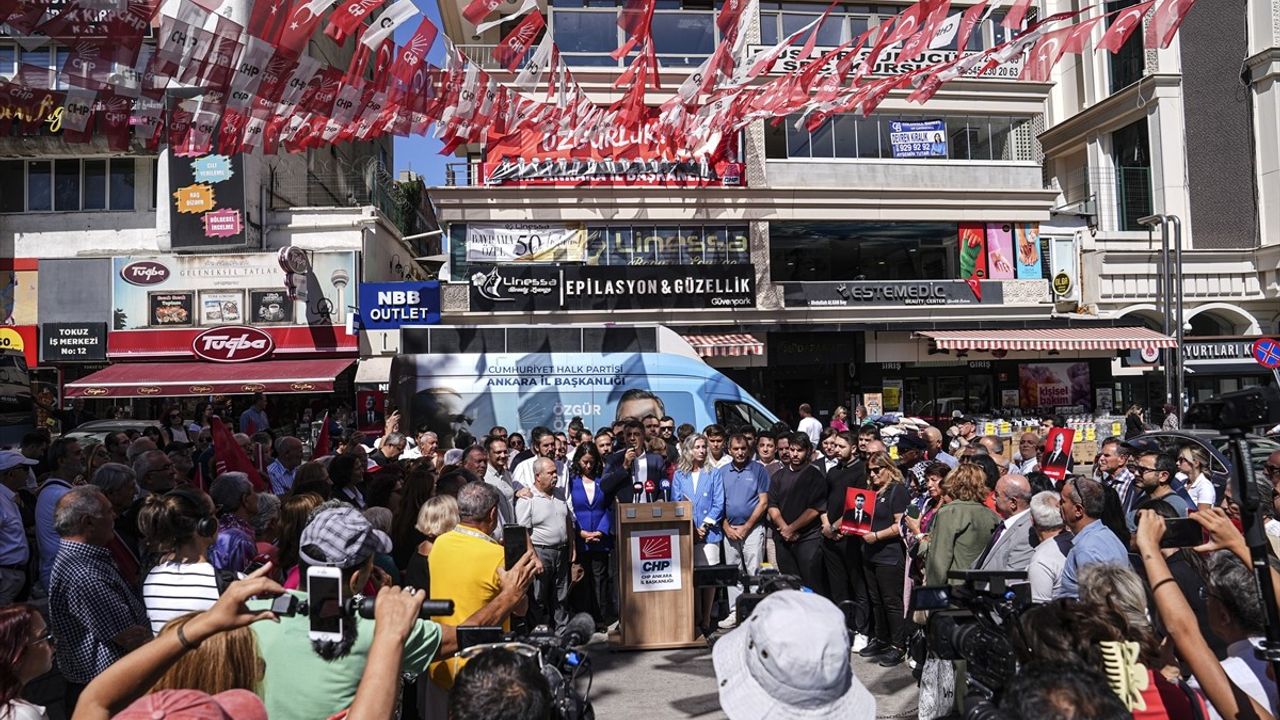 CHP'nin 102. kuruluş yıldönümünde Ankara'da ortak basın açıklaması: İstanbul yönetiminin görevden uzaklaştırılması 'yok' sayıldı