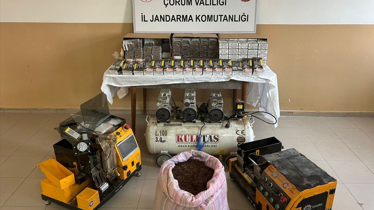 Çorum Alaca'da Kaçak Sigara Operasyonu: İ.A. (39) Gözaltına Alındı