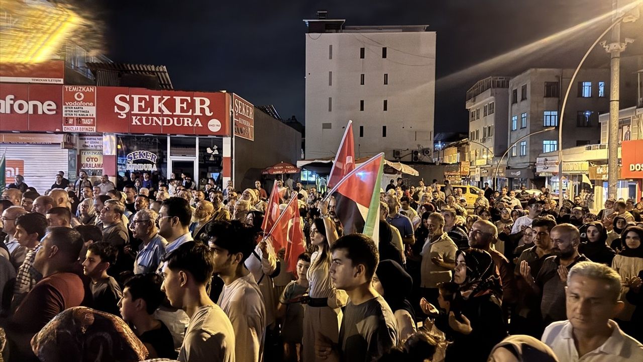 Dörtyol'da Filistin'e destek yürüyüşü — İHH temsilcisi açıklama yaptı