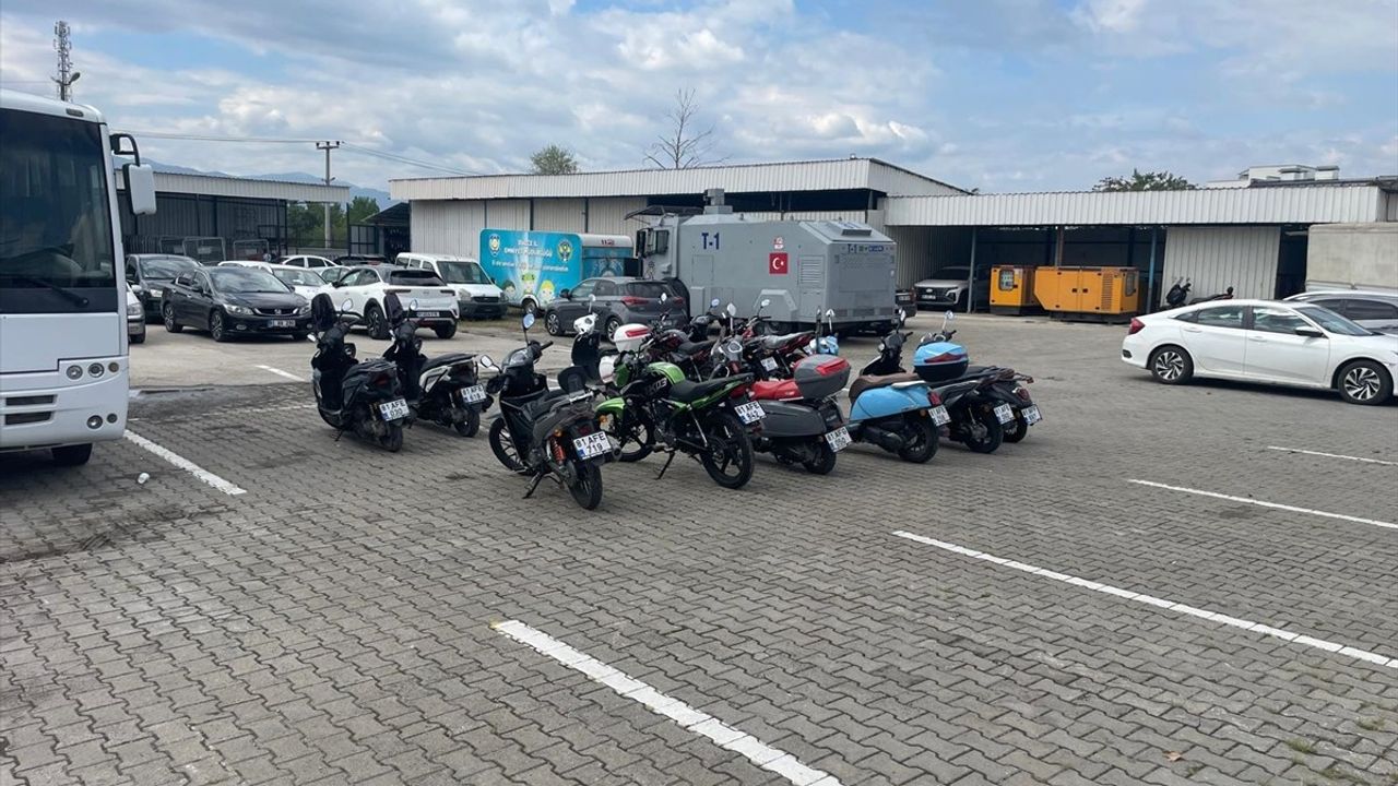 Düzce'de gayriresmi motosiklet tadilatı operasyonu: 27 gözaltı