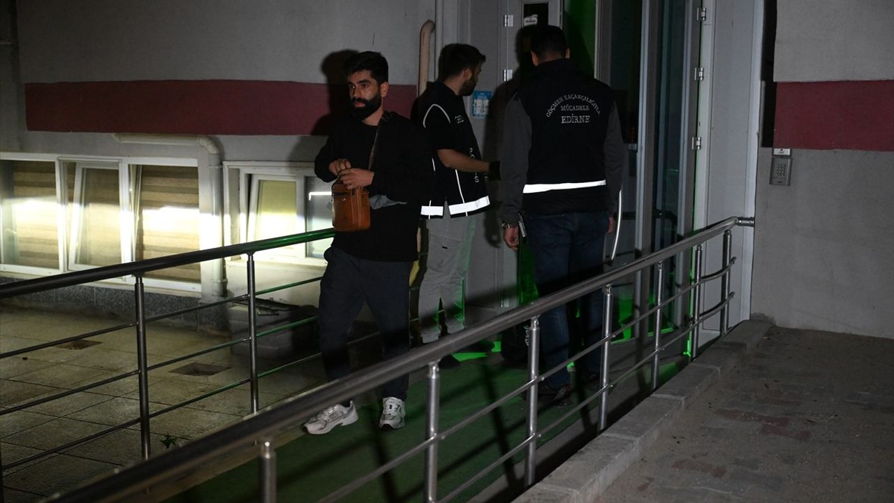 Edirne'de pansiyonda 31 Irak uyruklu düzensiz göçmen yakalandı