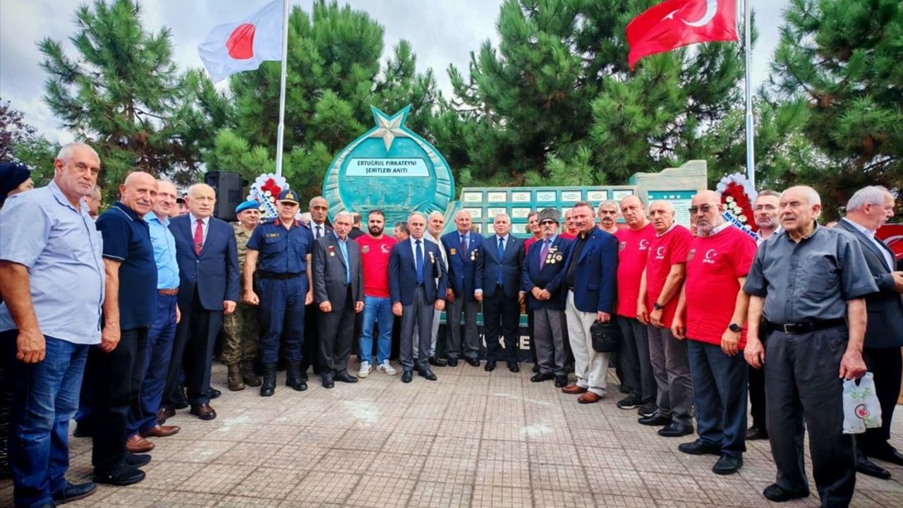 Ertuğrul Fırkateyni'nde şehit olan 71 Trabzonlu asker anısına anıt törenle açıldı