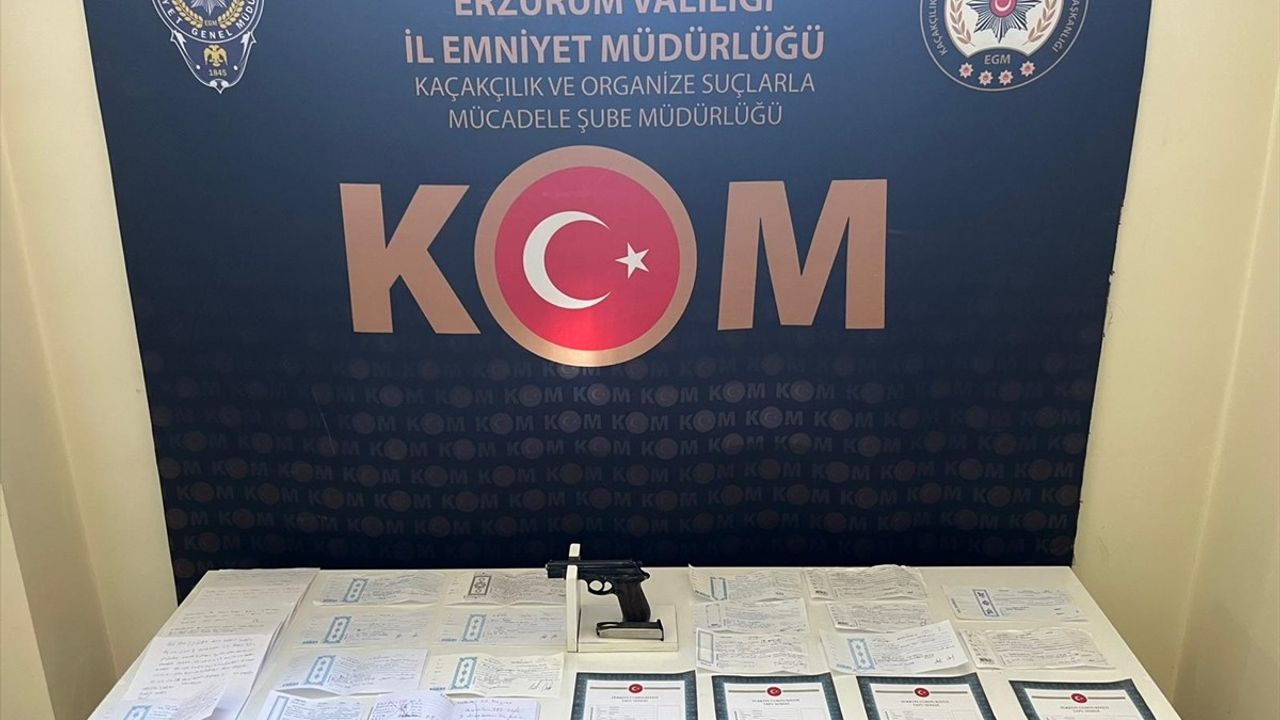 Erzurum'da tefecilik operasyonu: 3 şüpheli tutuklandı