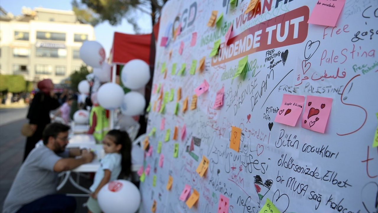 Fethiye'de 'Gazze Çadırı' ile Filistin'e destek nöbeti