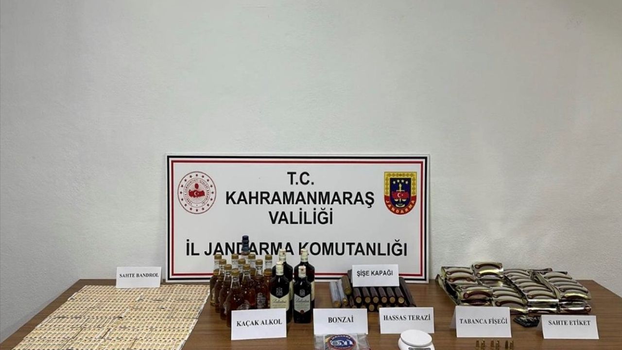 Kahramanmaraş'ta kaçak içki ve uyuşturucu operasyonu: 1 tutuklu, çok sayıda malzeme ele geçirildi