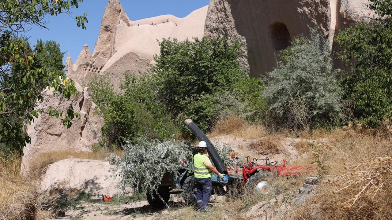 Kapadokya'da Güvercinlik Vadisi'nde Doğaya Uyumlu Çevre Düzenlemesi Başlatıldı